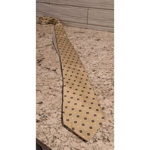 Tommy Hilfiger Vintage 90s Tie – Classic Neutral Pattern, Preppy, Academia